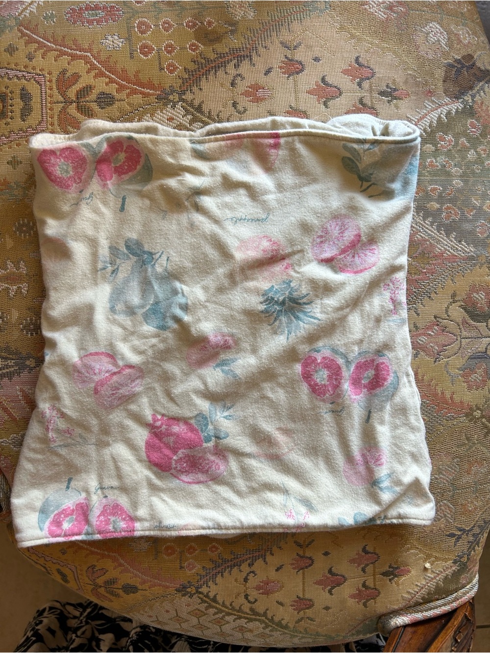 Hollister women's Strapless Cream Floral Tube Shirt size XS